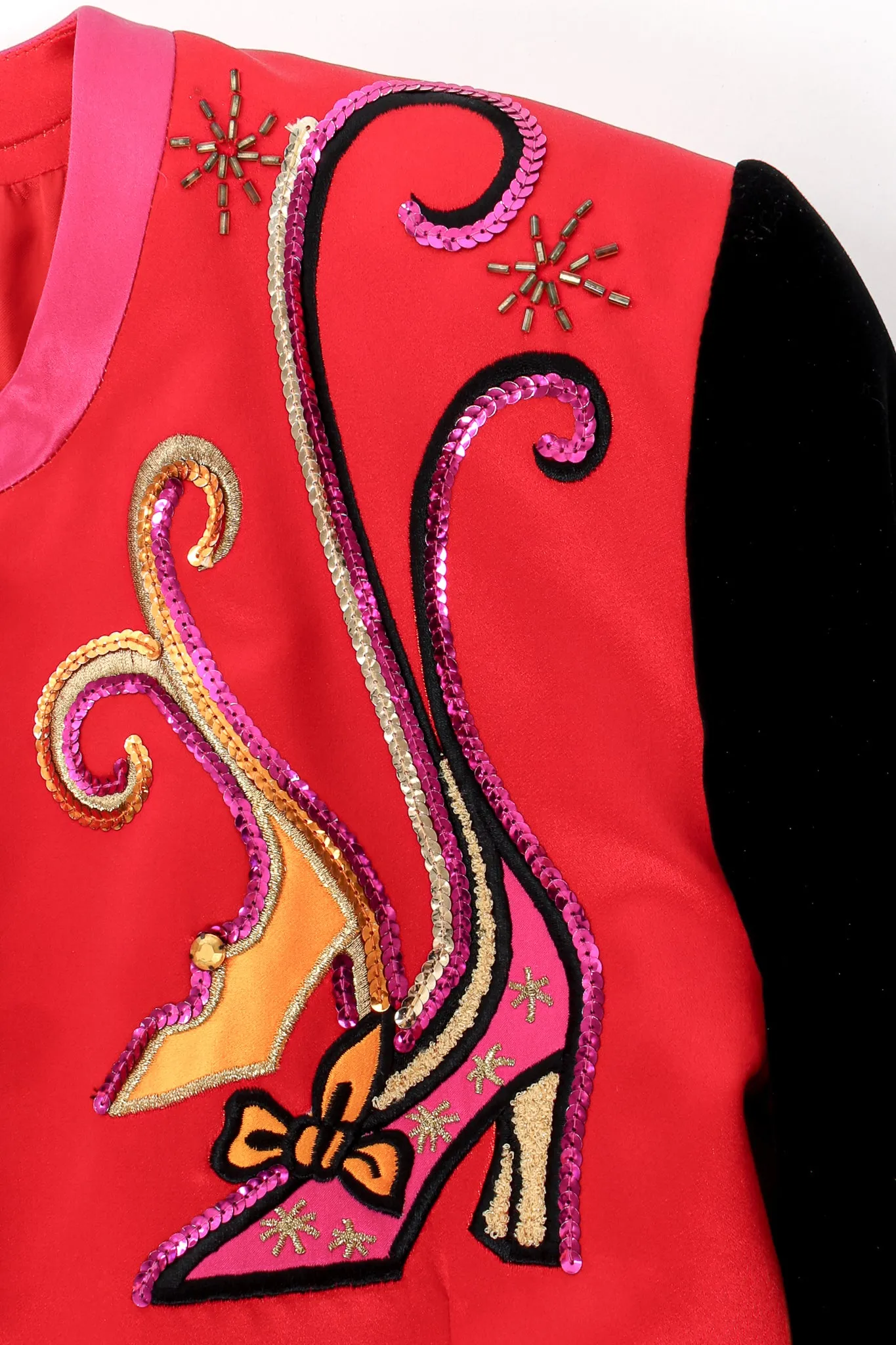Satin Shoe Embellished Jacket