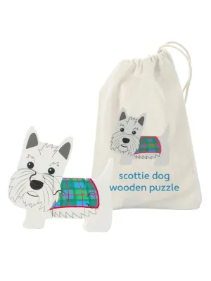 Scottie Dog Wooden Puzzle