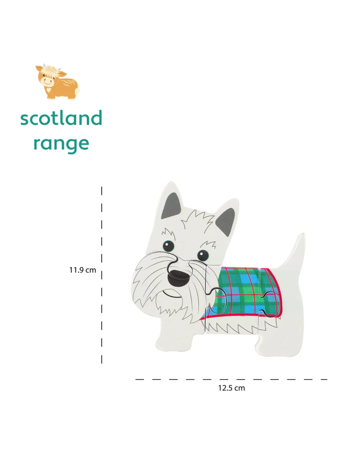 Scottie Dog Wooden Puzzle