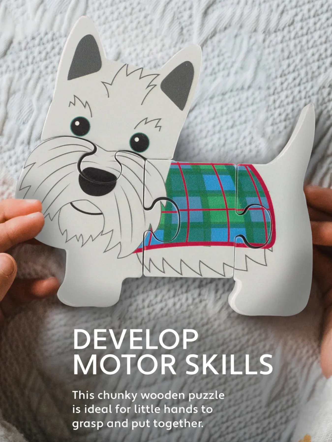 Scottie Dog Wooden Puzzle