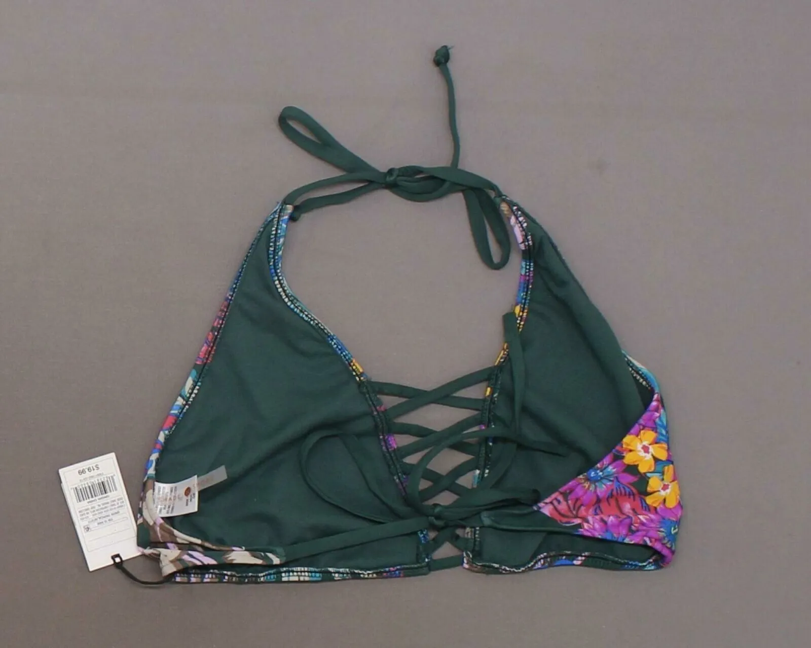 Shade & Shore Women's Strappy Halter Bikini Top. AF371T-Nopads