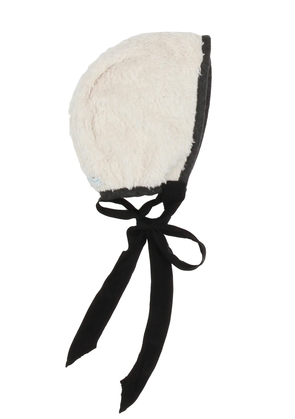 Silk Ribbon Flower Bonnet, Anthracite