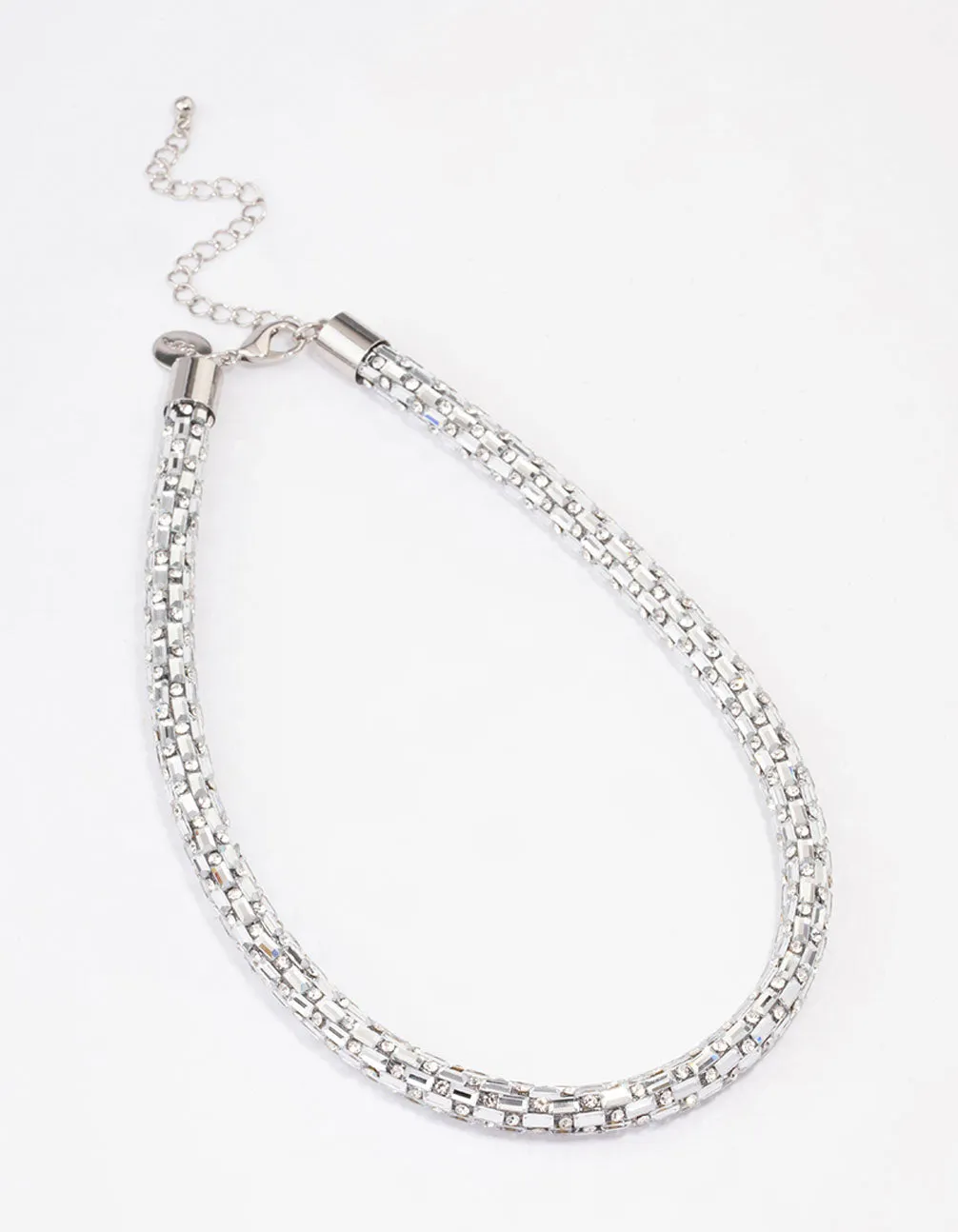 Silver Mixed Stone Necklace