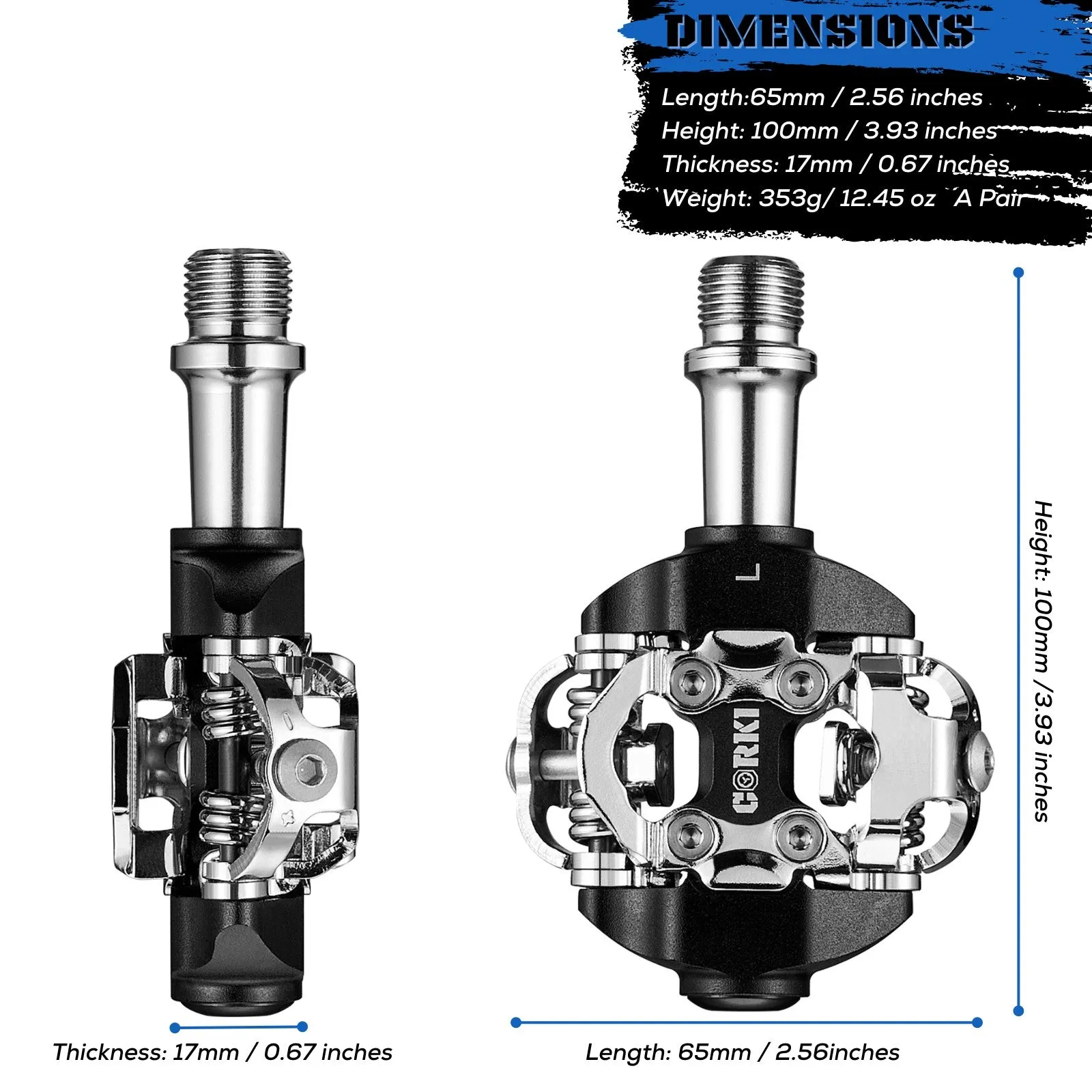 SMPL Simpleton Clipless SPD Pedals