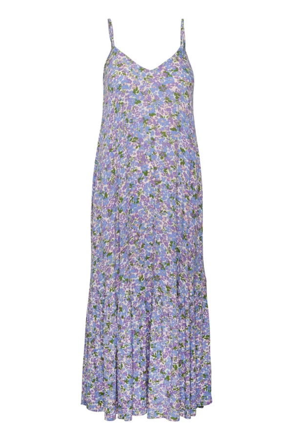 Soaked in Luxury SLZaya Strap Dress in Lavender Flickering Floral