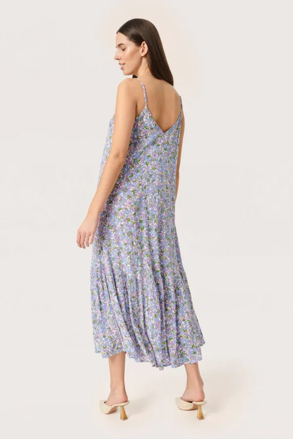 Soaked in Luxury SLZaya Strap Dress in Lavender Flickering Floral