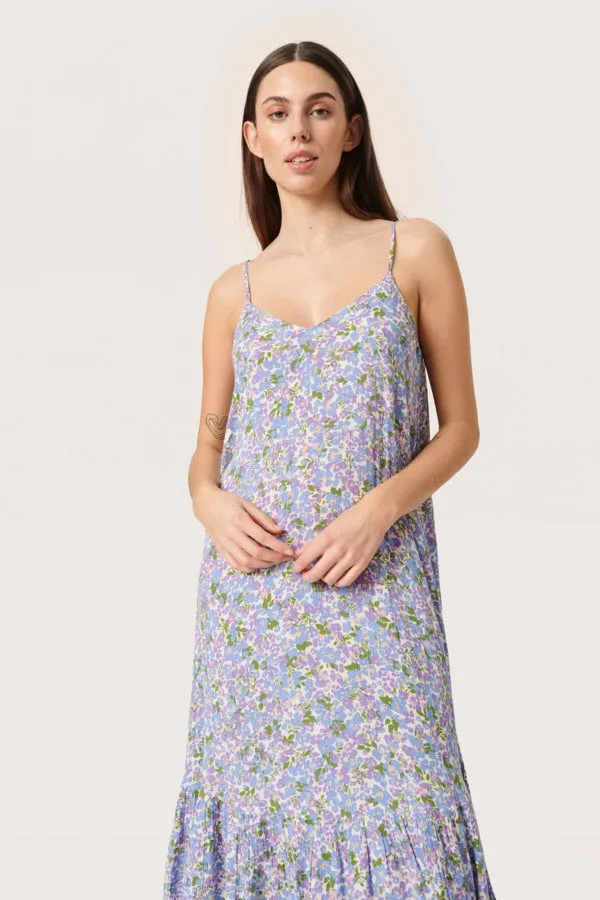 Soaked in Luxury SLZaya Strap Dress in Lavender Flickering Floral
