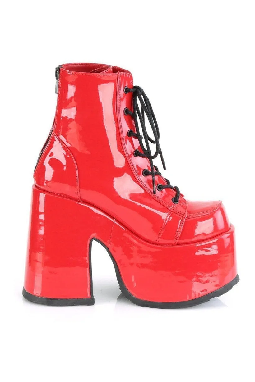 SS-CAMEL-203 Ankle Boot | Red Patent