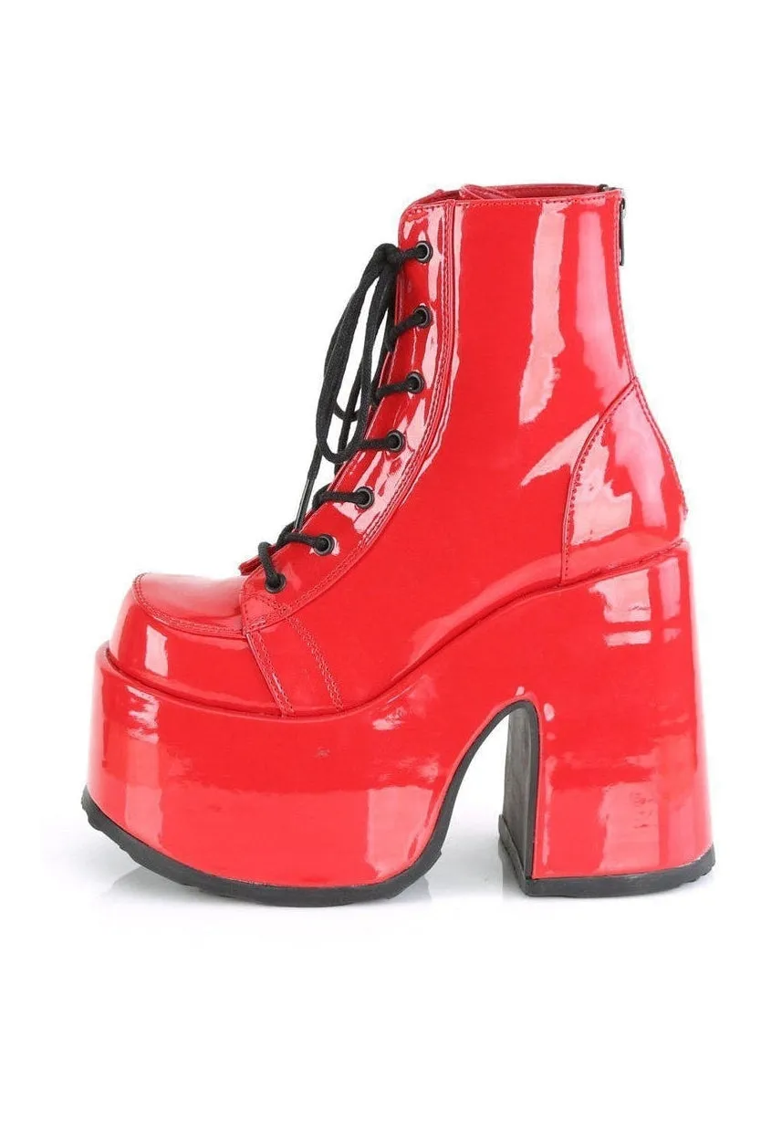 SS-CAMEL-203 Ankle Boot | Red Patent