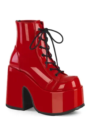 SS-CAMEL-203 Ankle Boot | Red Patent