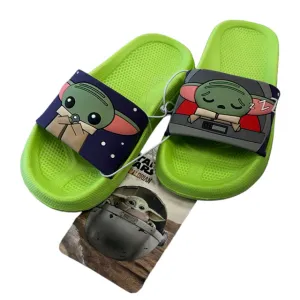 Star Wars NWT Boy's Green Sandals Flip Flops (size 7)