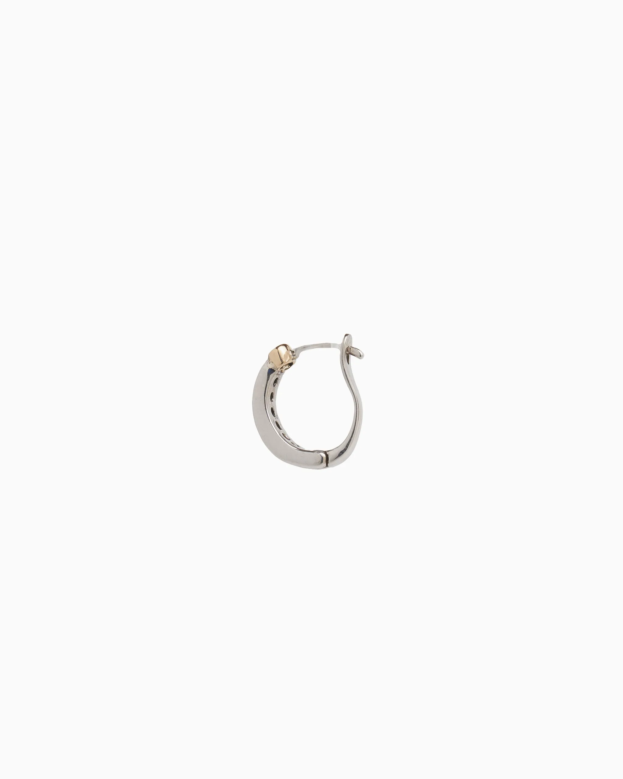 Stone Embellished Hoops - Green Zircon