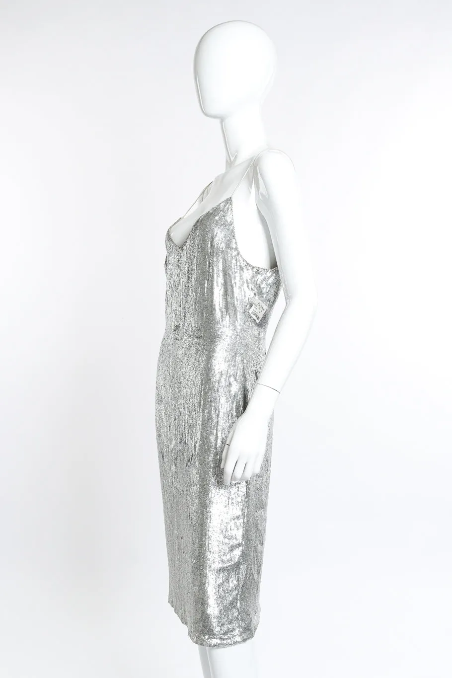 Strappy Metallic Sequin Dress