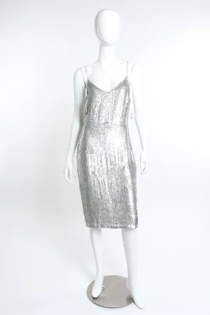 Strappy Metallic Sequin Dress