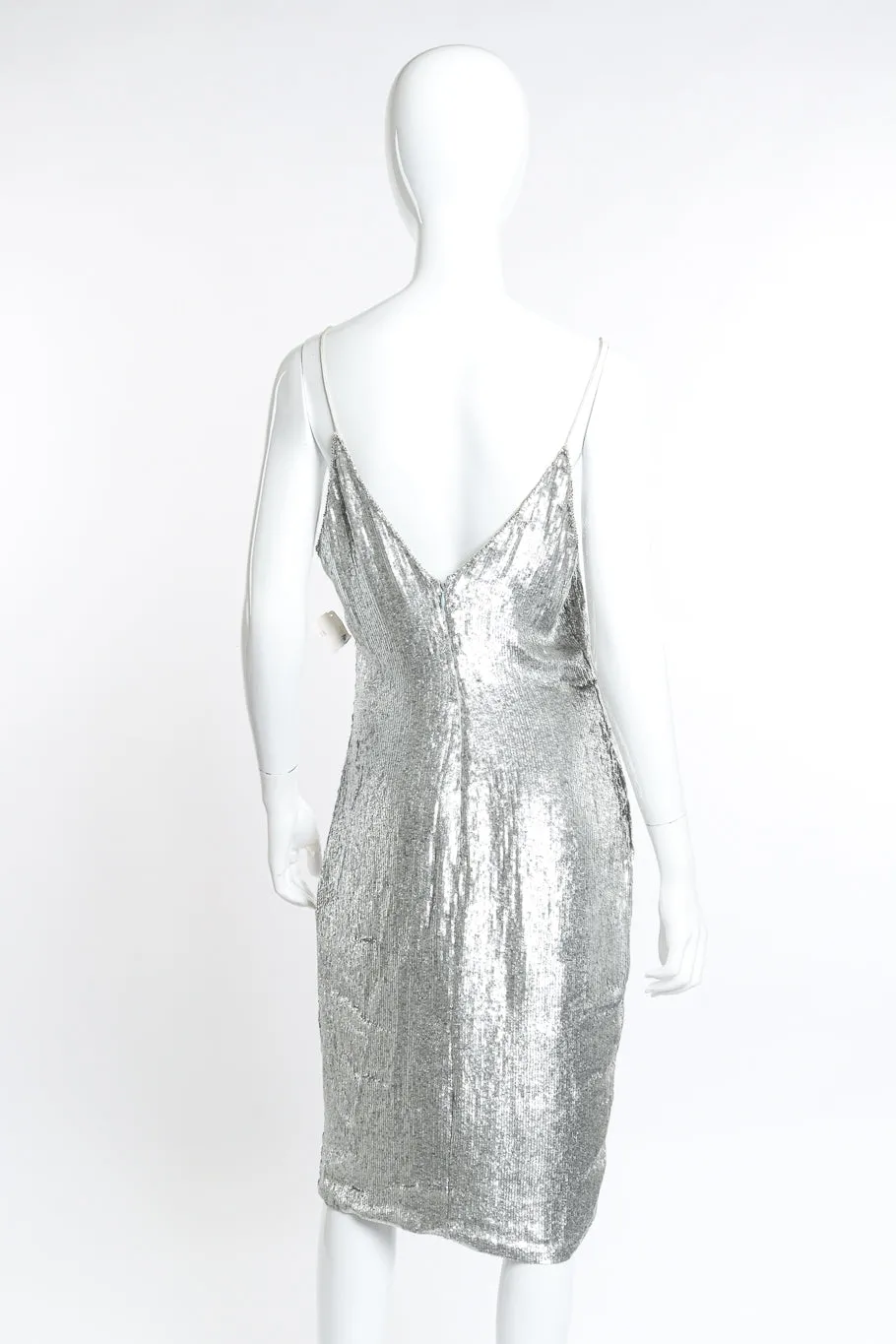 Strappy Metallic Sequin Dress