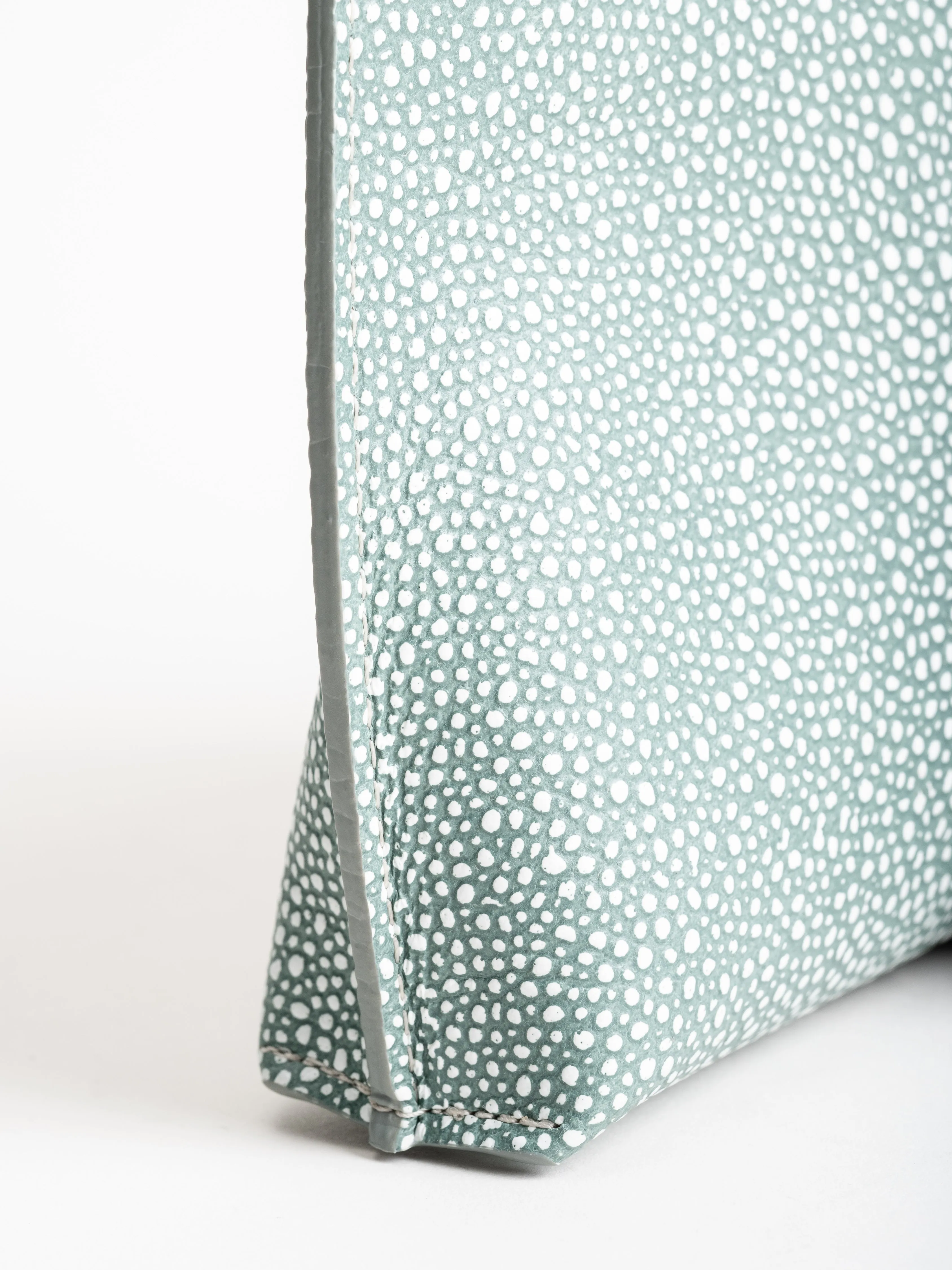 strappy pouch - azure shagreen