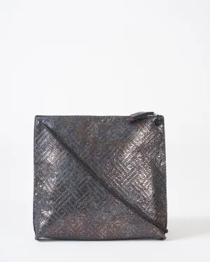 strappy pouch - twill metallic