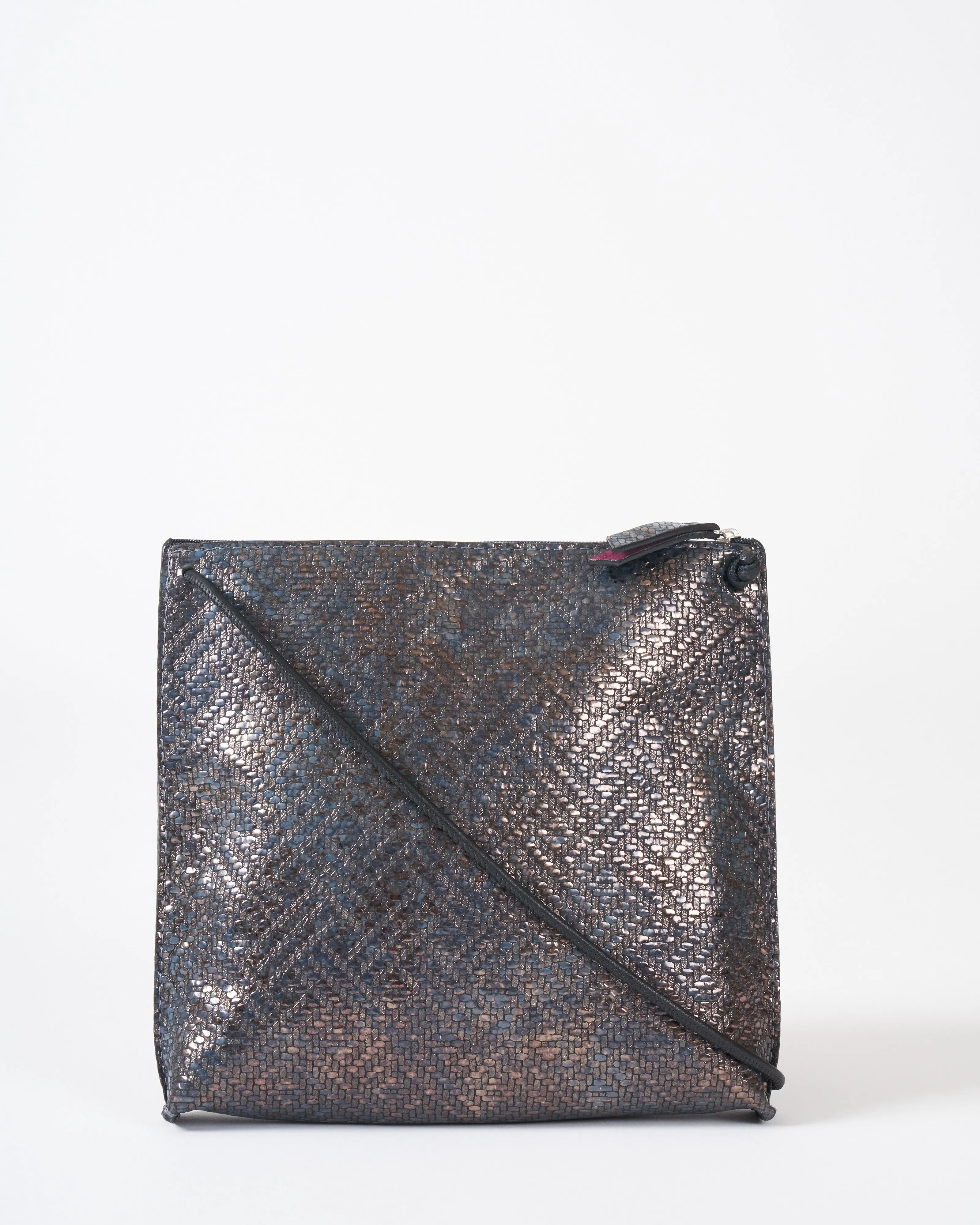 strappy pouch - twill metallic