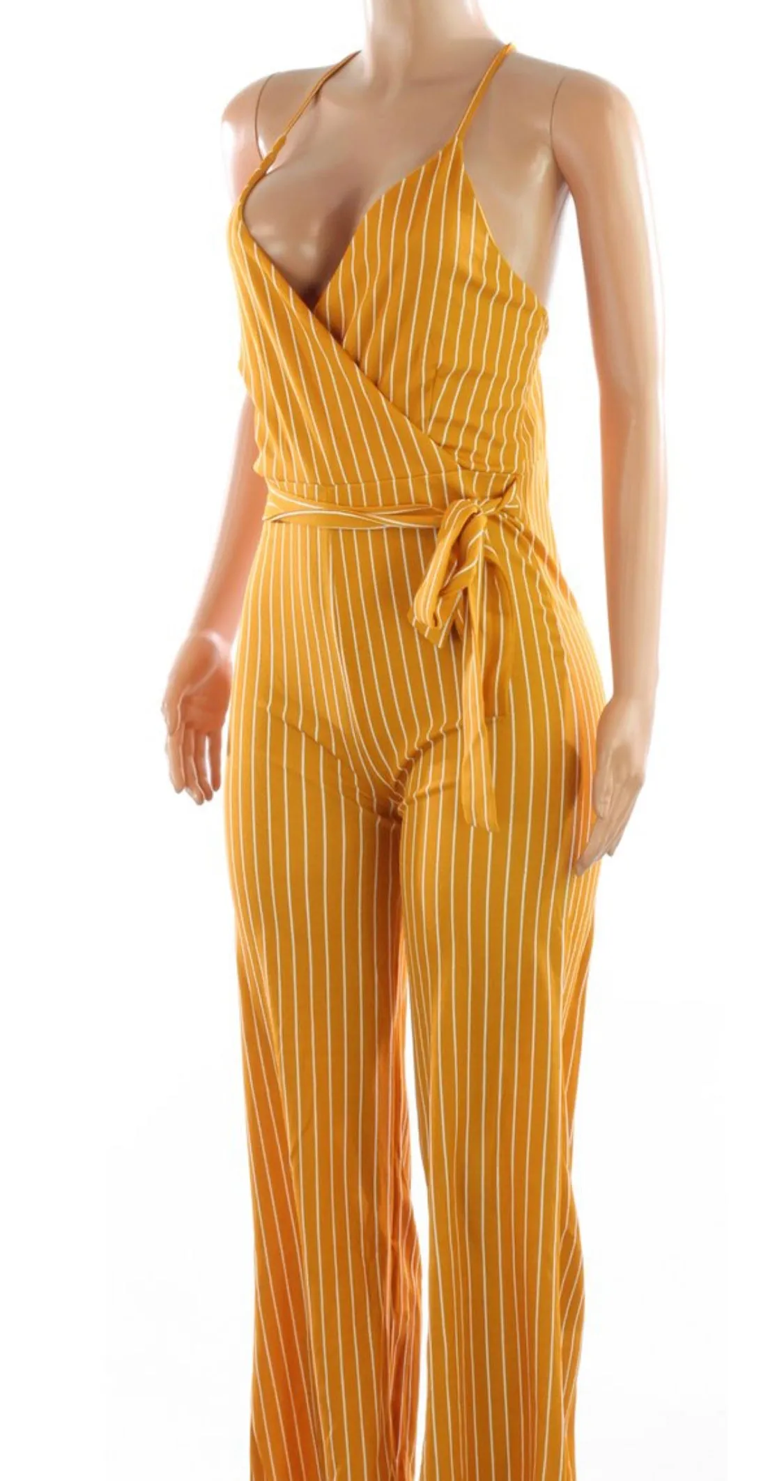 Striped Spaghetti Strap Jumper‼️ XL available !