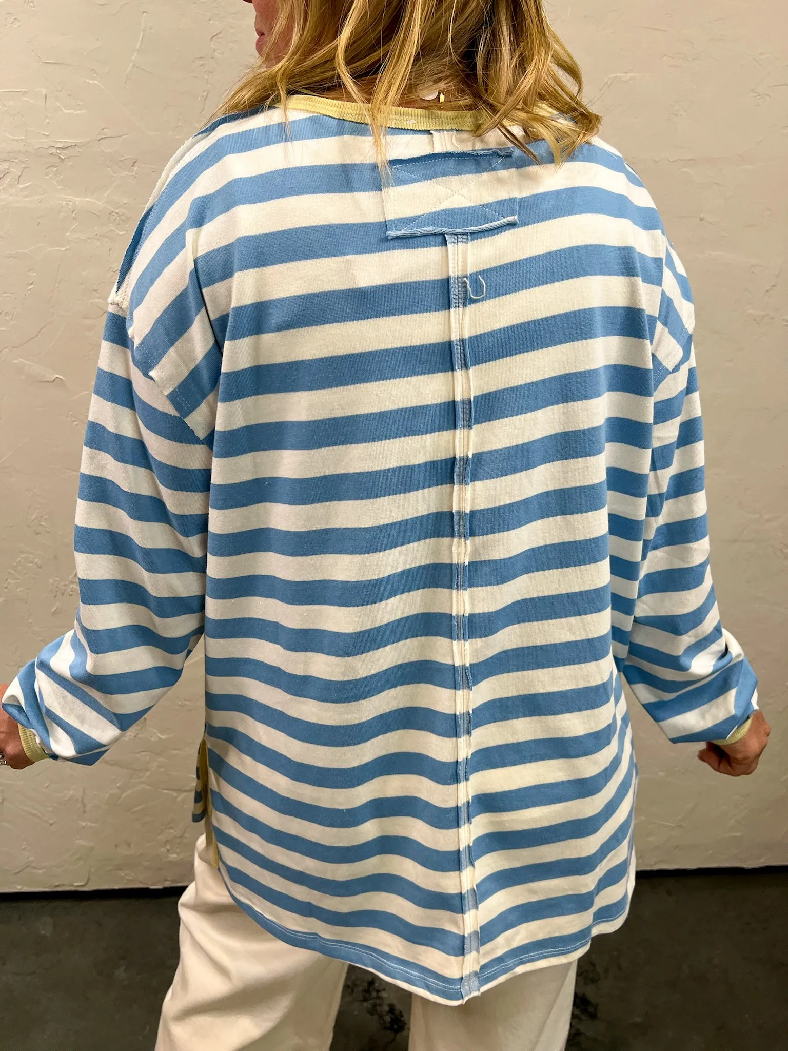 Summer Wish Stripe Tee - Blue
