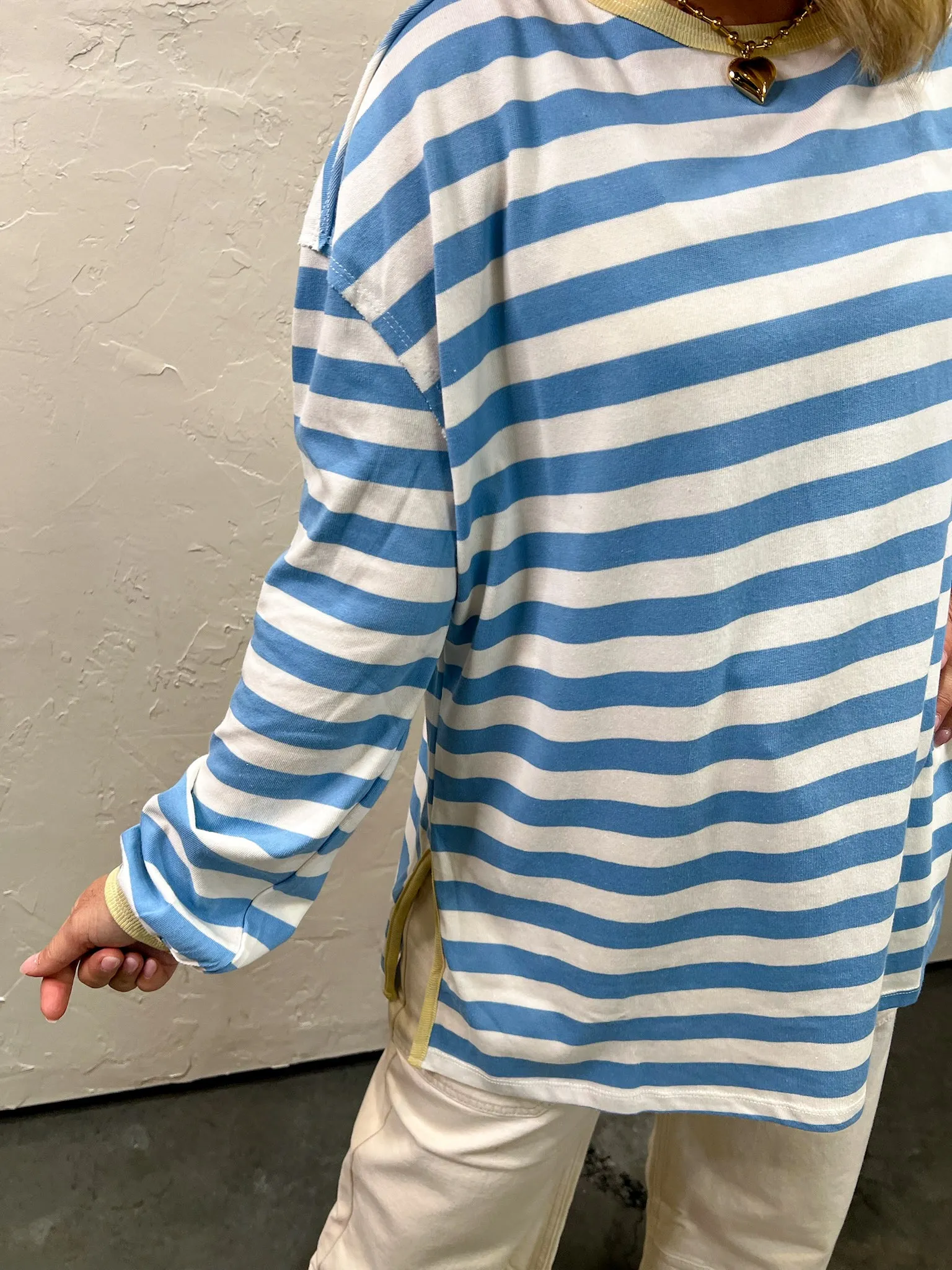 Summer Wish Stripe Tee - Blue