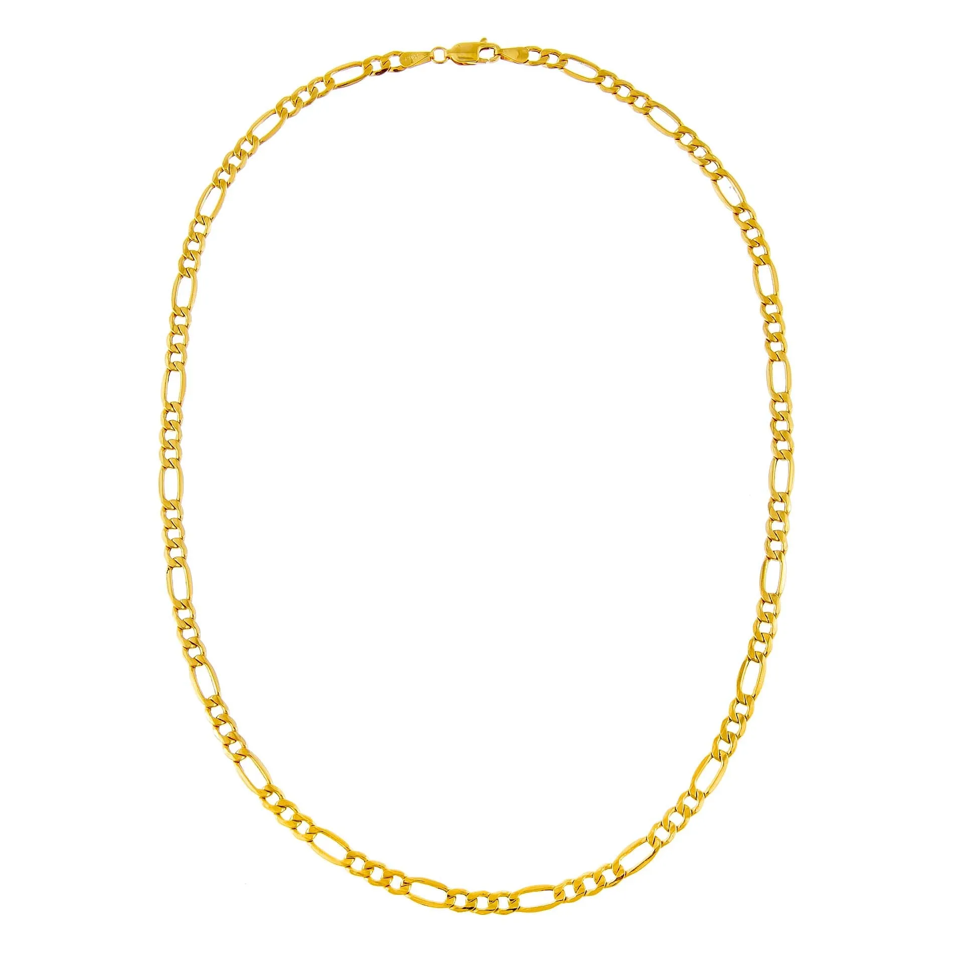 Super Hollow Figaro Necklace 14K