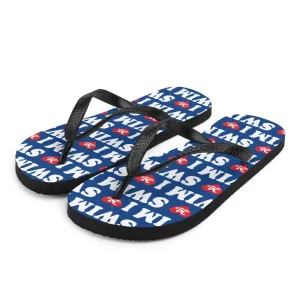 Swim Meet Flip Flops - I Love Swim Heart