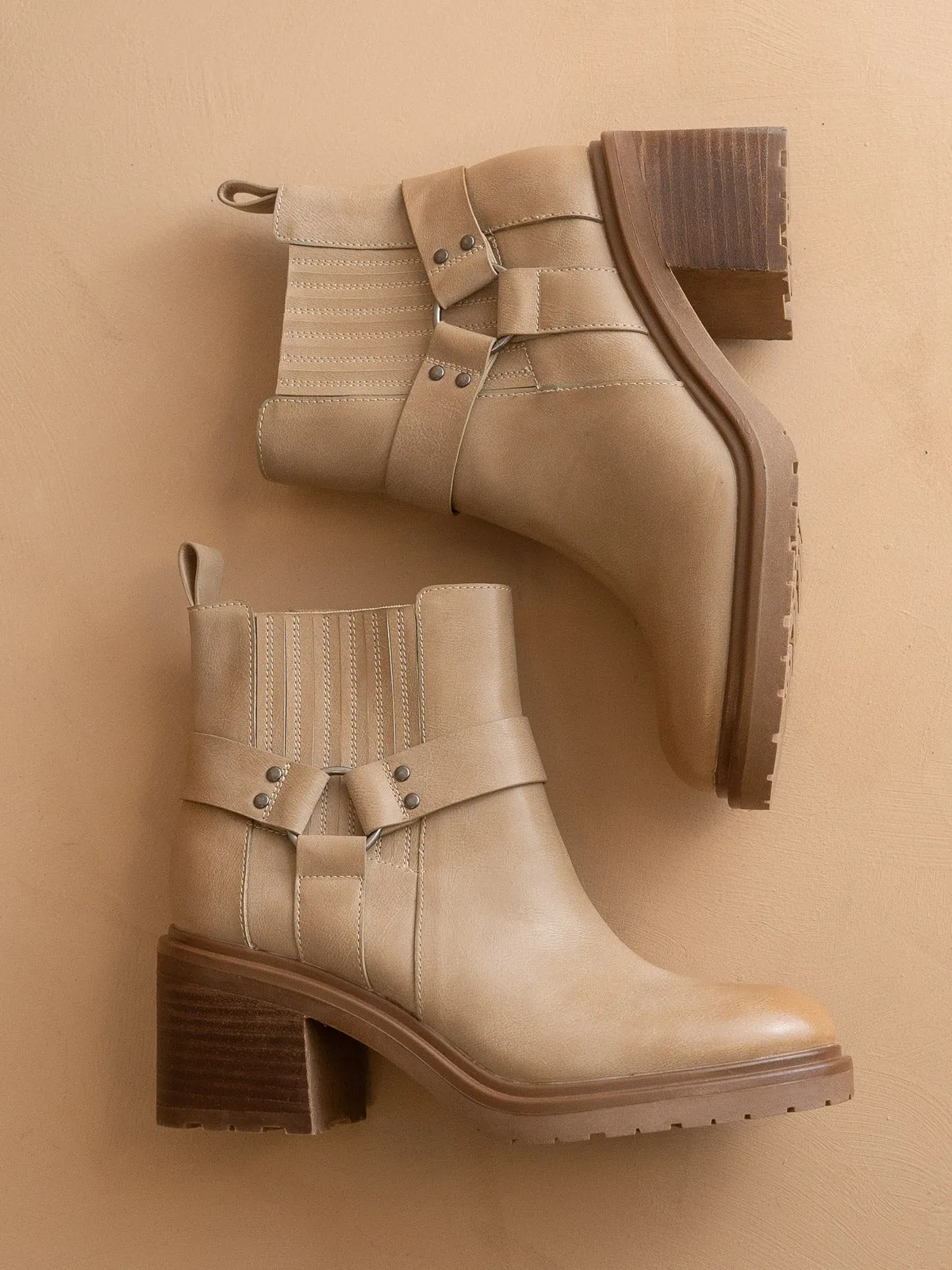 The Jayden | Khaki Motorcycle Bootie