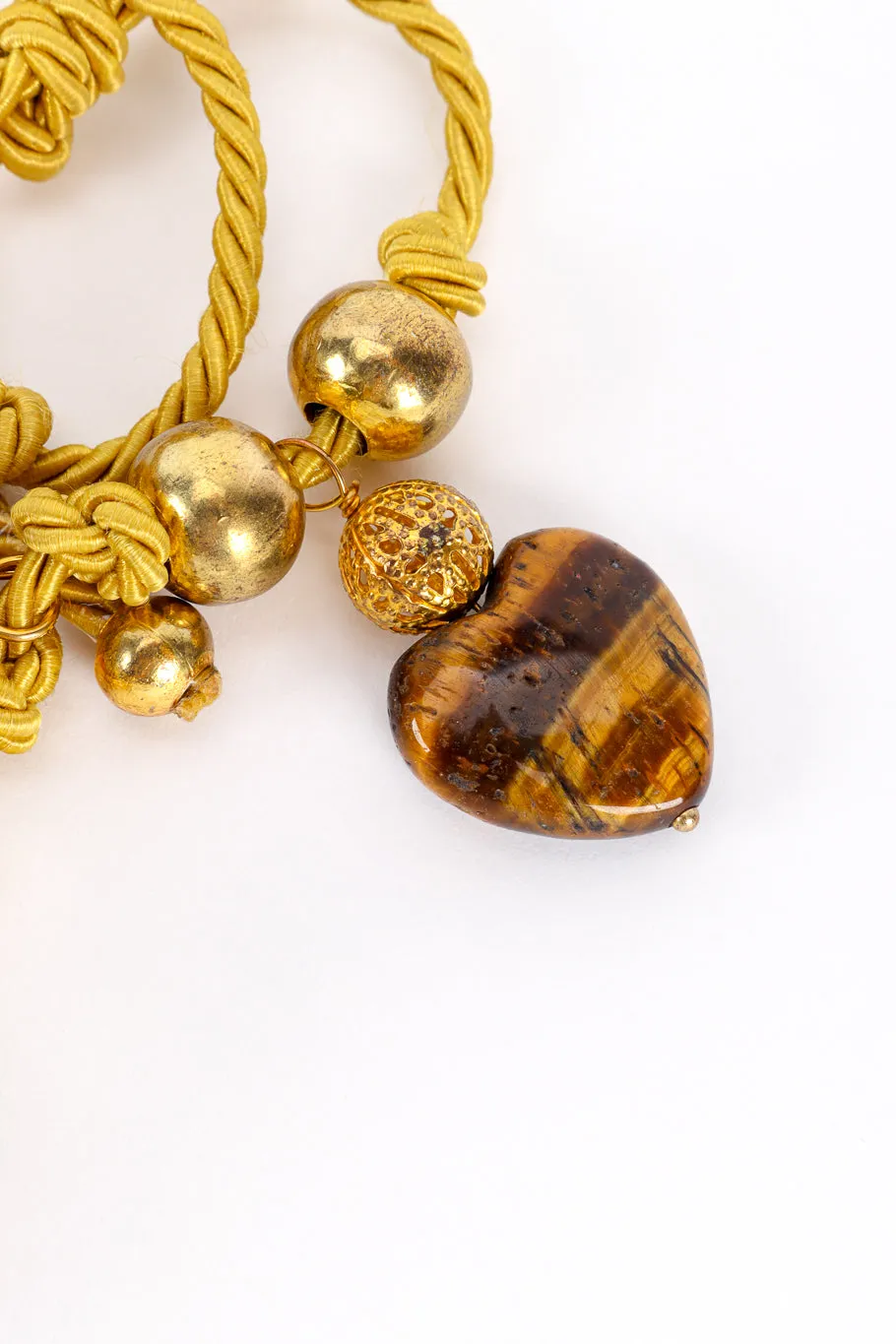 Tiger's Eye Ceramic Rope Necklace