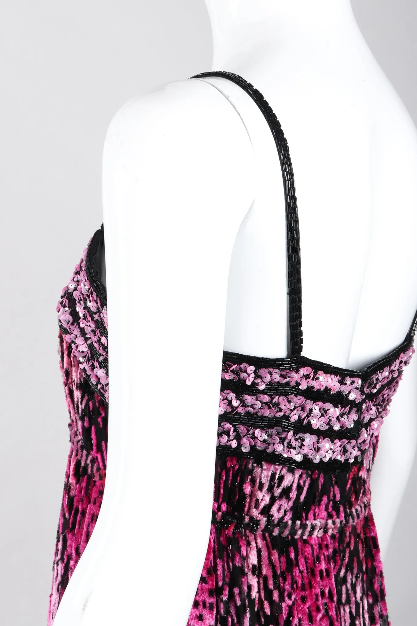 Tinsel Velvet Burnout Gown