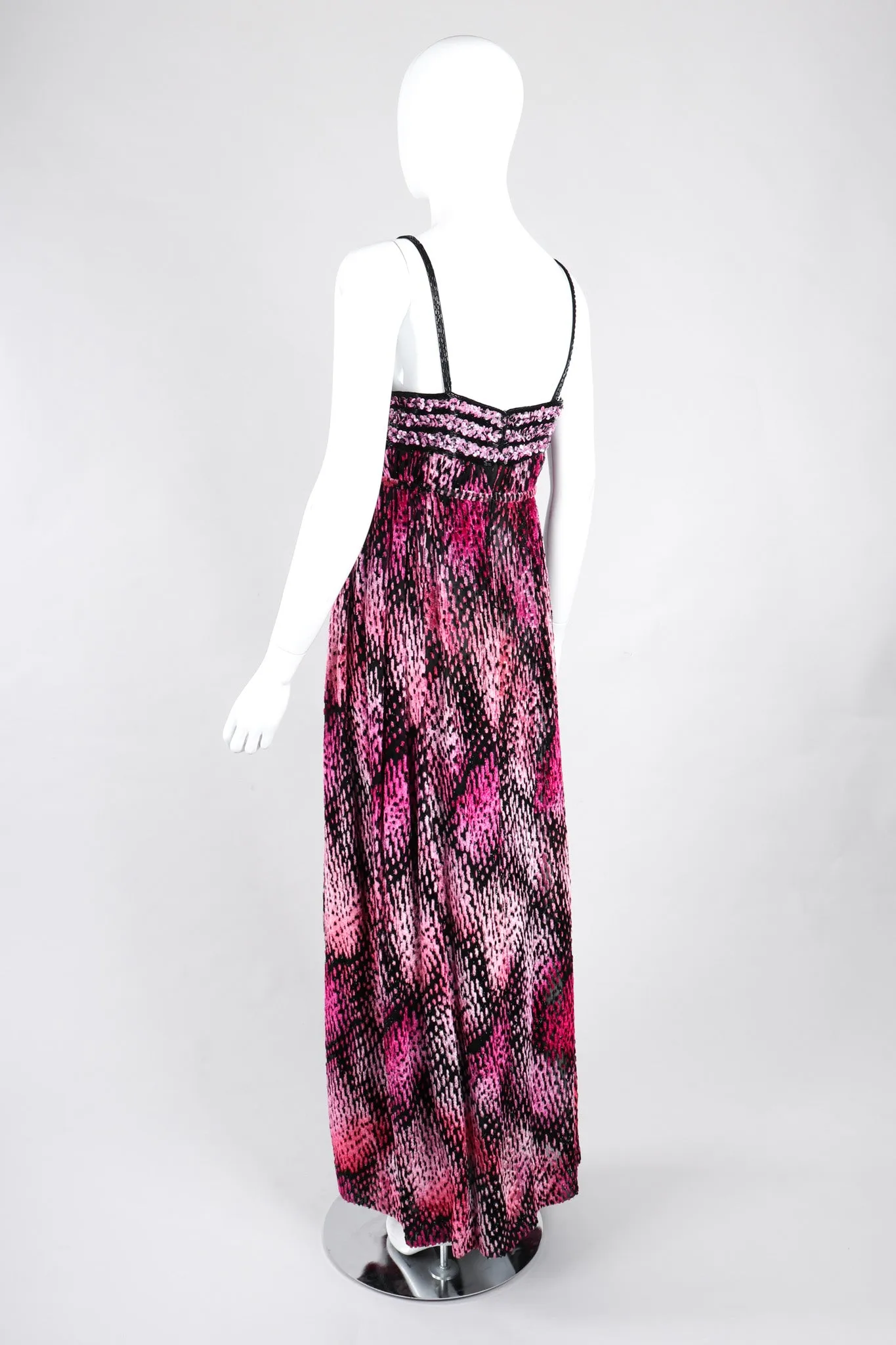 Tinsel Velvet Burnout Gown
