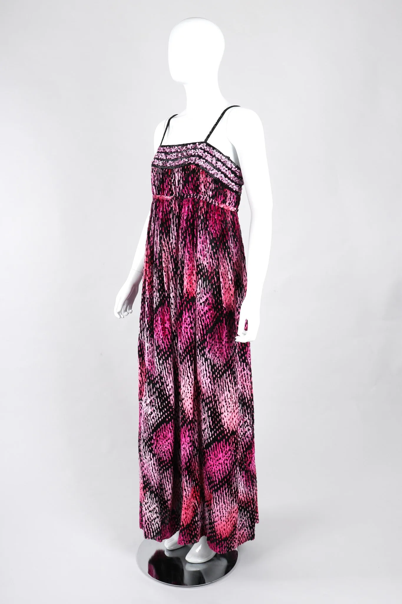 Tinsel Velvet Burnout Gown