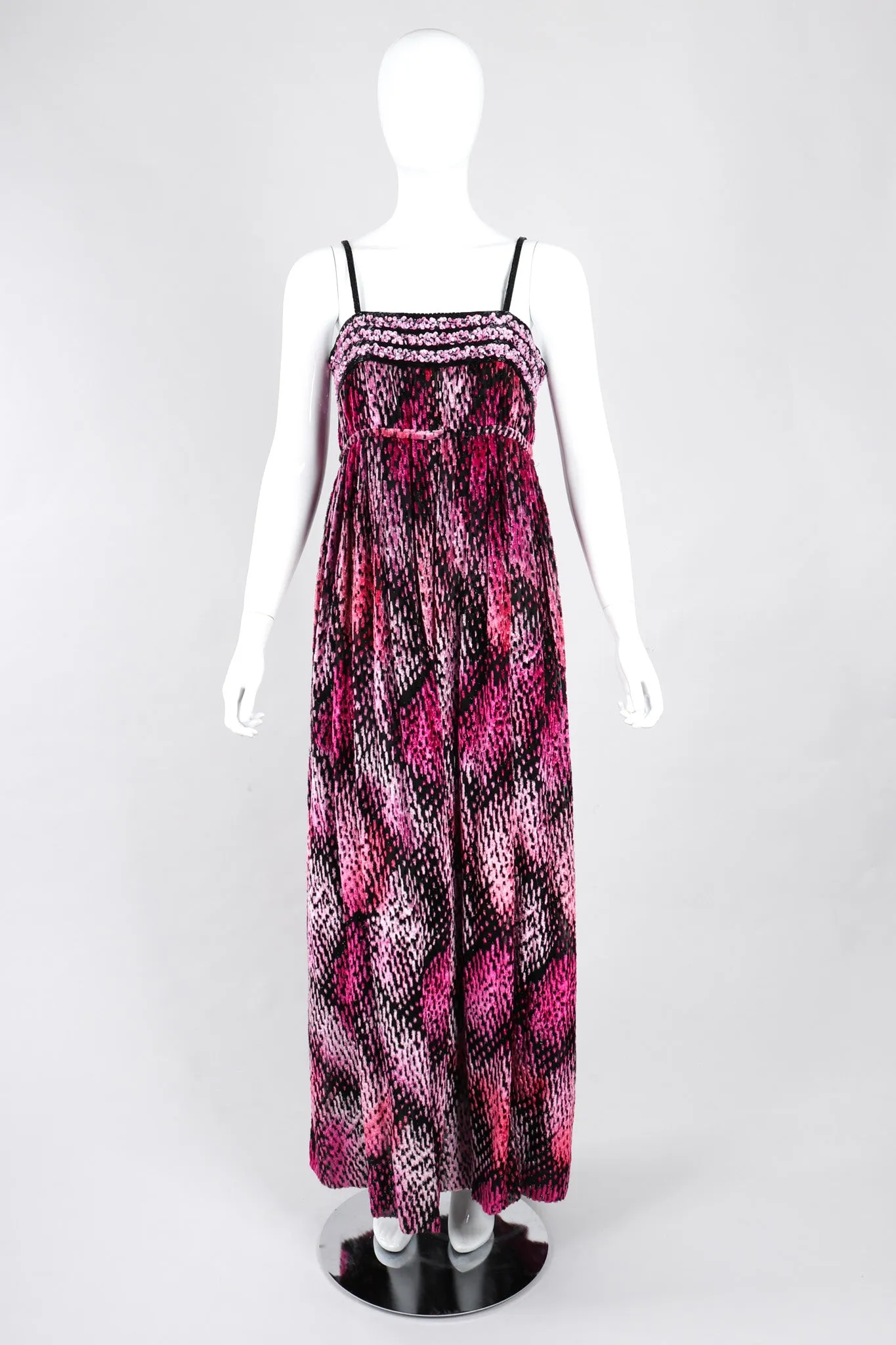 Tinsel Velvet Burnout Gown