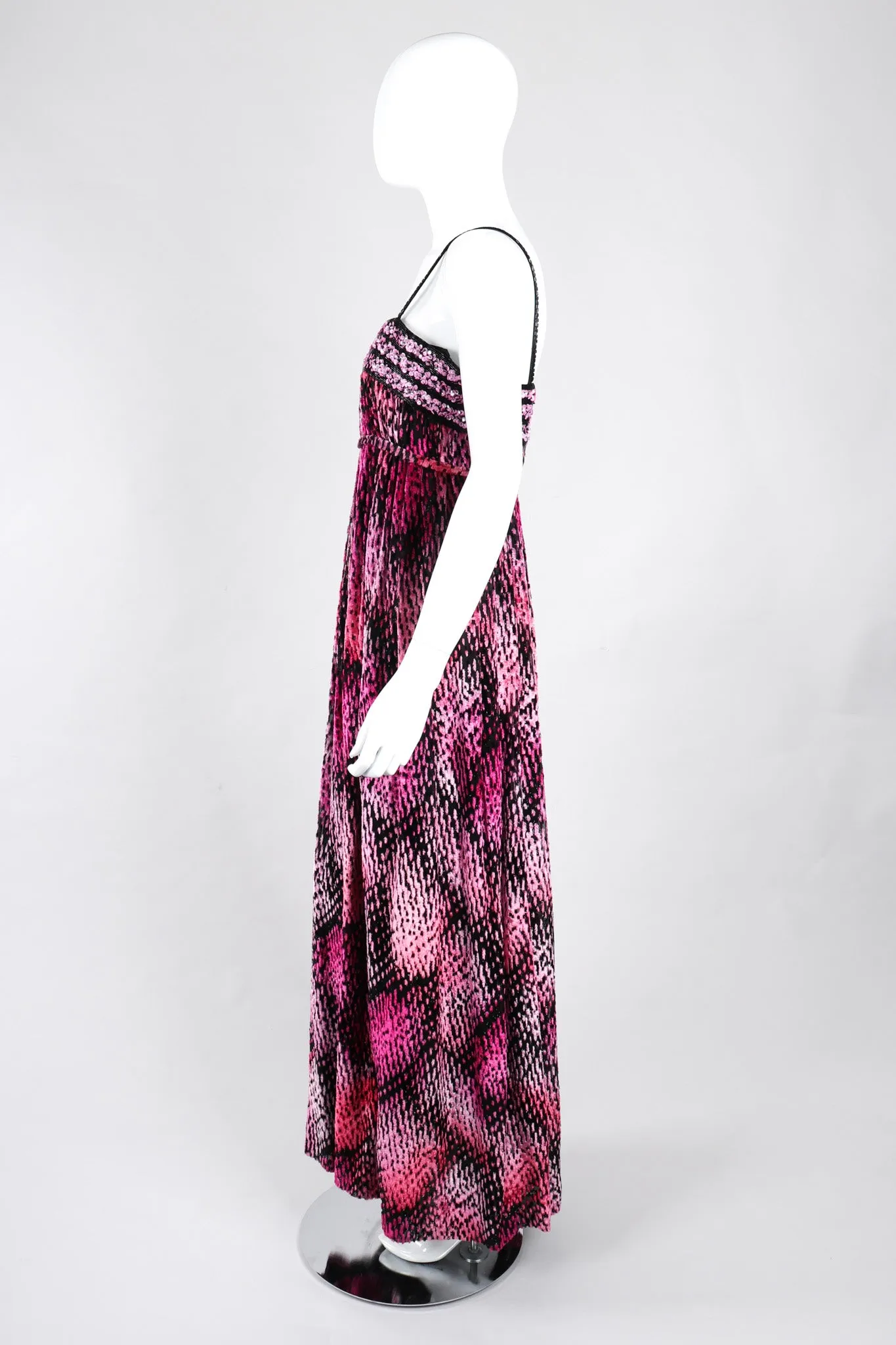 Tinsel Velvet Burnout Gown
