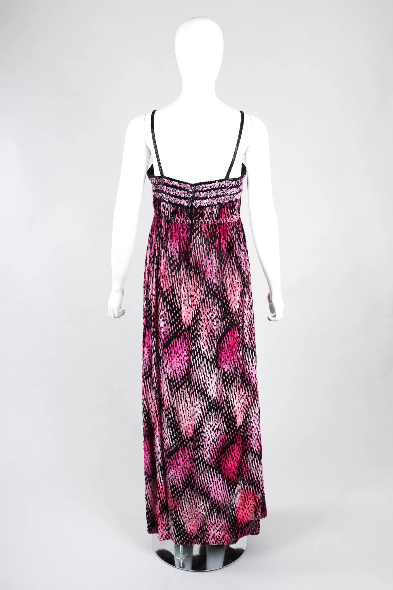 Tinsel Velvet Burnout Gown