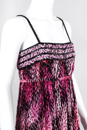 Tinsel Velvet Burnout Gown