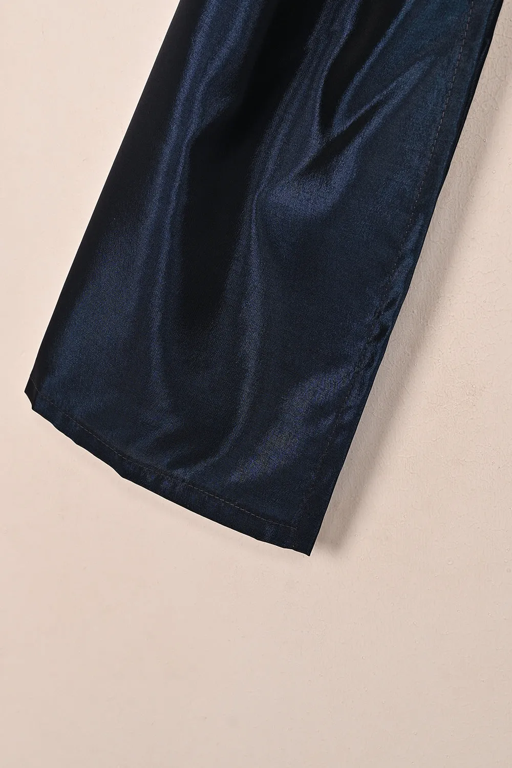 TKF-215-Navy Blue - Kids 3Pc Ready to Wear Silk Formal Dress