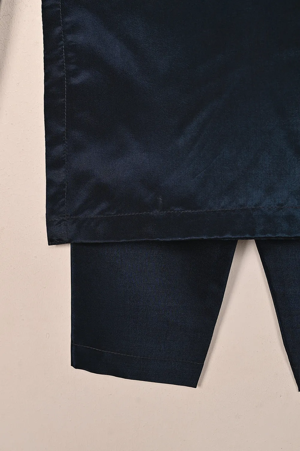 TKF-215-Navy Blue - Kids 3Pc Ready to Wear Silk Formal Dress