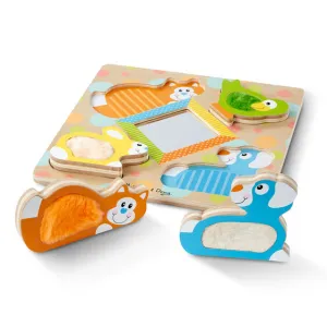 Touch and Feel Puzzle - Peek-a-Boo Pets