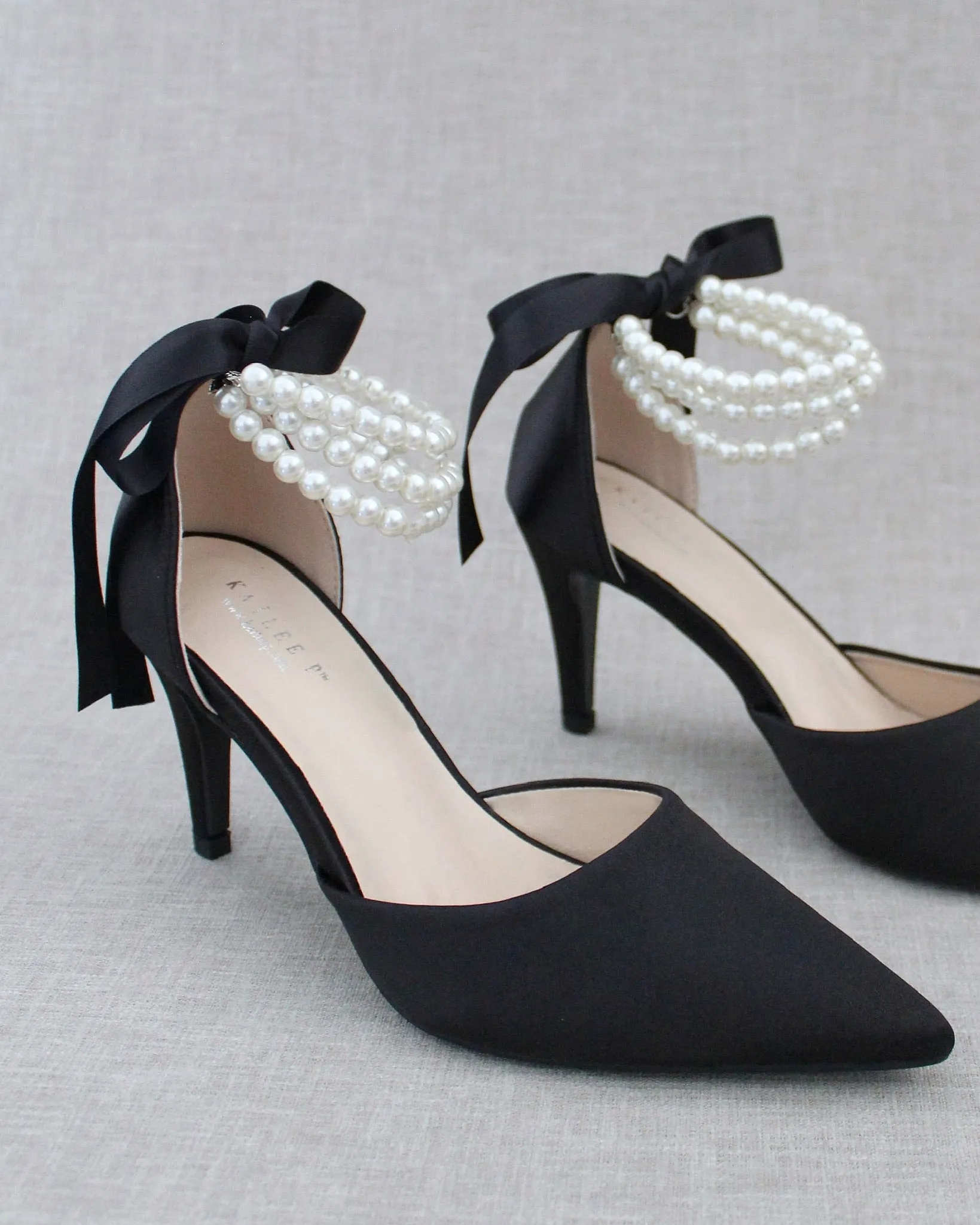 Trinity Pearl Wrap Evening Shoes