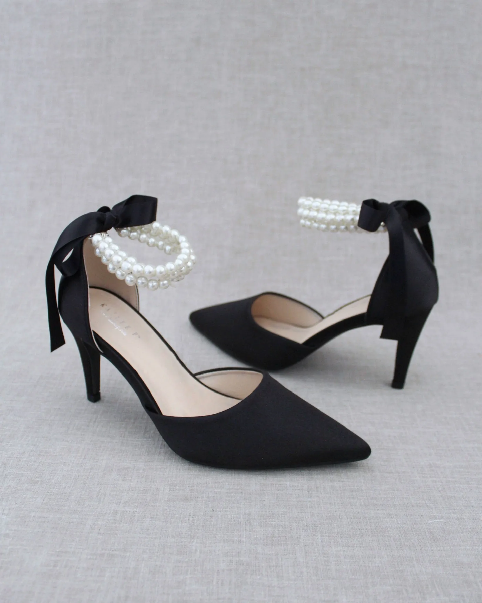 Trinity Pearl Wrap Evening Shoes