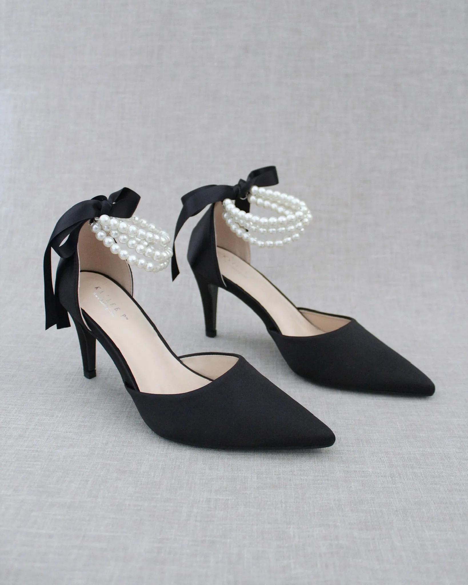 Trinity Pearl Wrap Evening Shoes