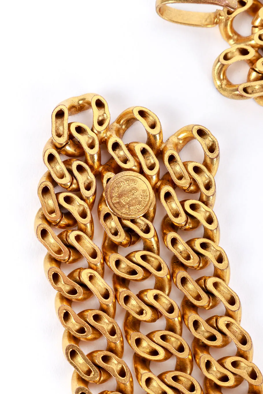 Triple Chain Gripoix Necklace
