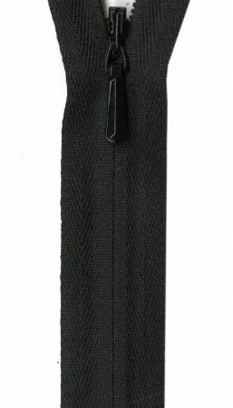 Unique Invisible Zipper Black 14in
