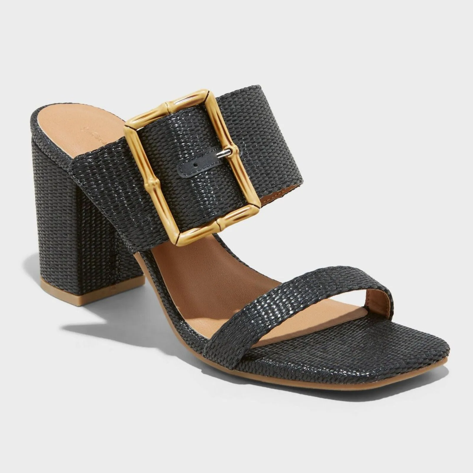 Universal Thread Women's Bristol Mule Heels 89530654 Black 7.5M