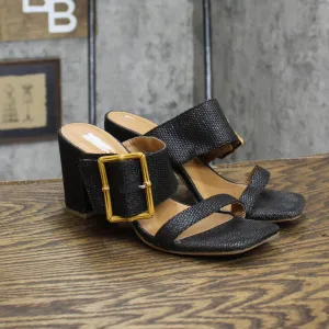 Universal Thread Women's Bristol Mule Heels 89530654 Black 7.5M