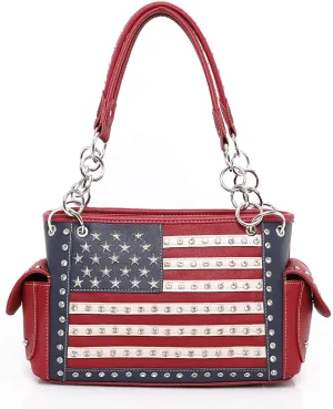 US04G-8085 Montana West American Pride Concealed Handgun Collection Satchel
