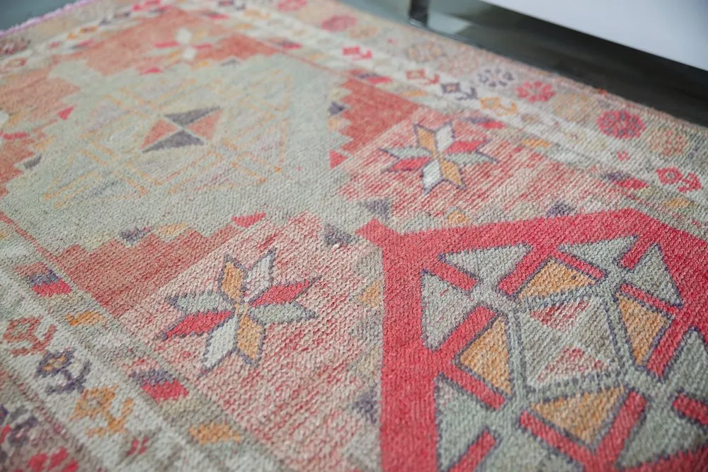 Vintage Kurdish Herki Runner 2.9ftx11.9ft