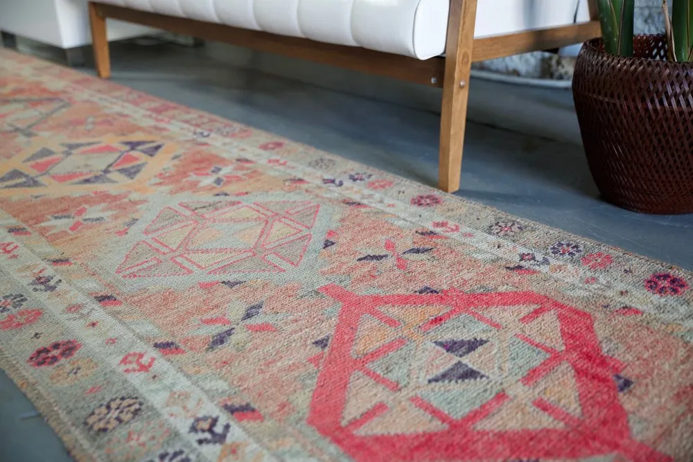 Vintage Kurdish Herki Runner 2.9ftx11.9ft