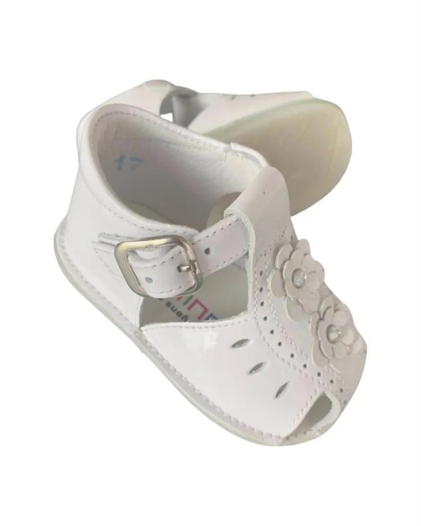 White Patent Sandal